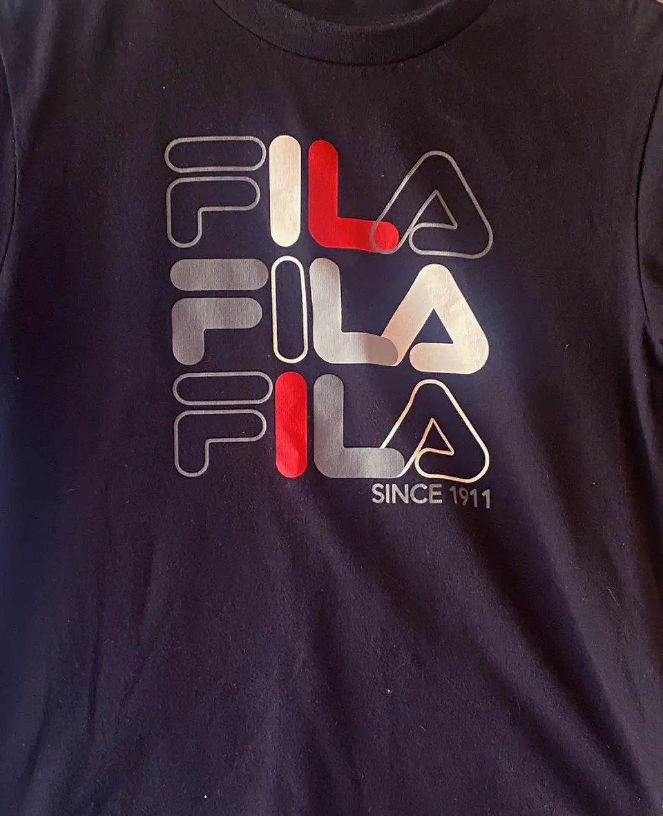 Polera Estampada Infantil Azul Fila - Talla 6/8 5