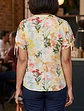 Blusa Estampada Flores Manga Corta Víaressa - Talla M - Miniatura 5