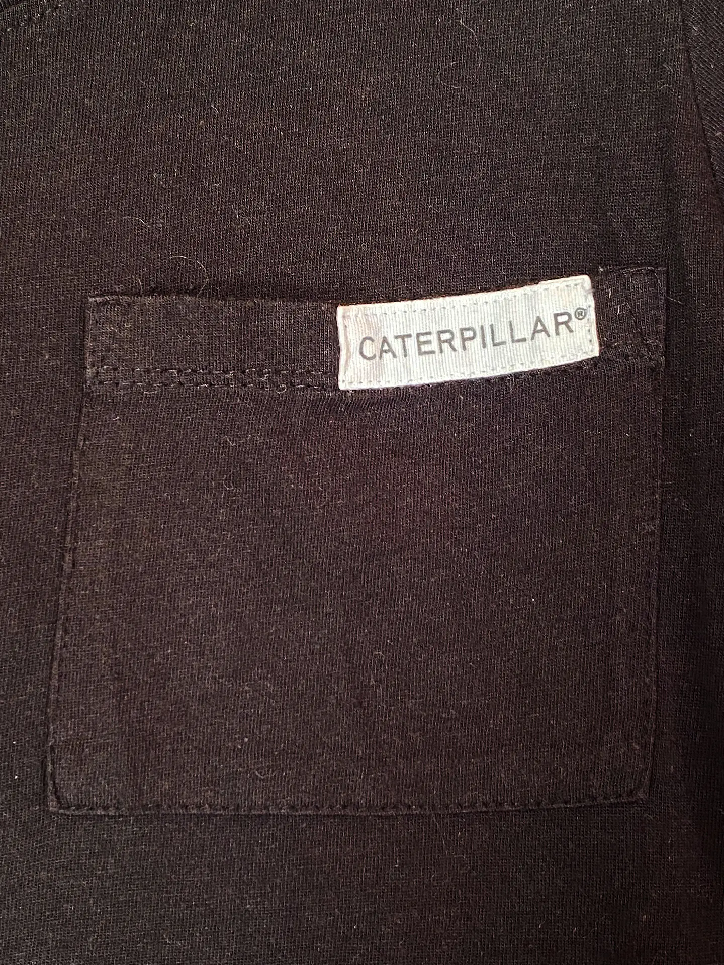 Polera Negra Manga Corta Mujer Caterpillar con Bolsillo - Talla M 7