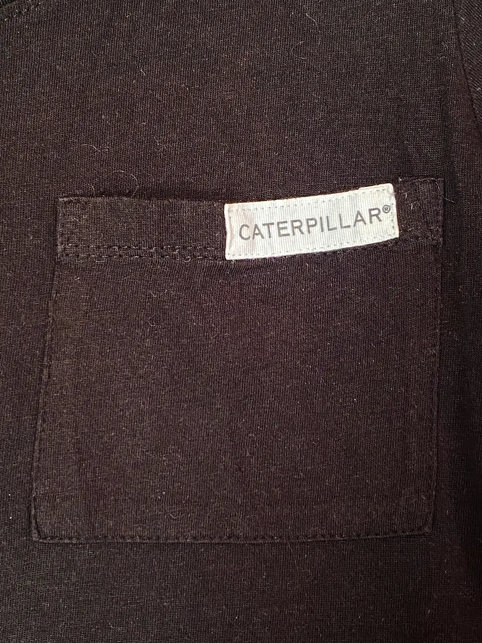 Polera Negra Manga Corta Mujer Caterpillar con Bolsillo - Talla M 7