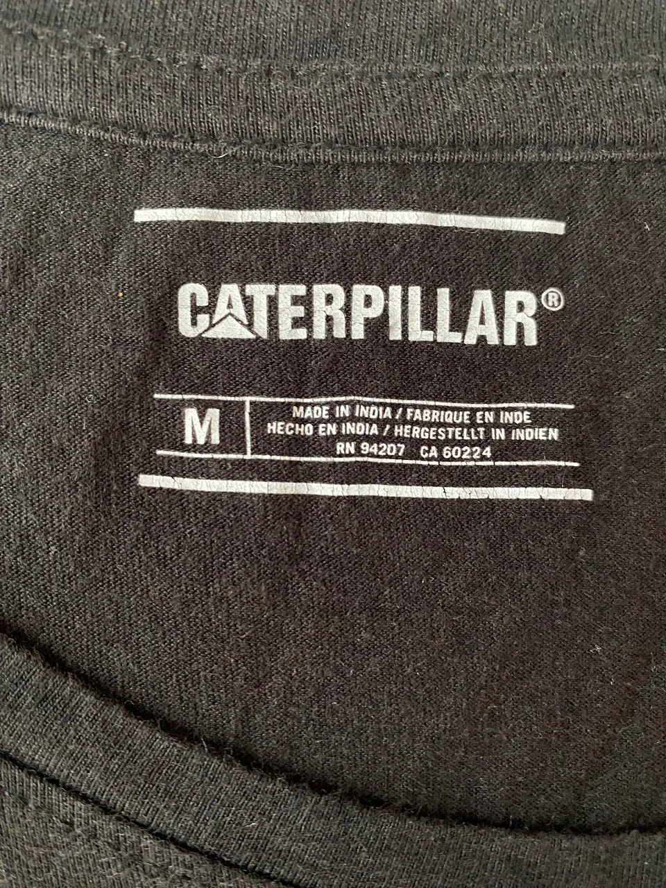 Polera Negra Manga Corta Mujer Caterpillar con Bolsillo - Talla M 5