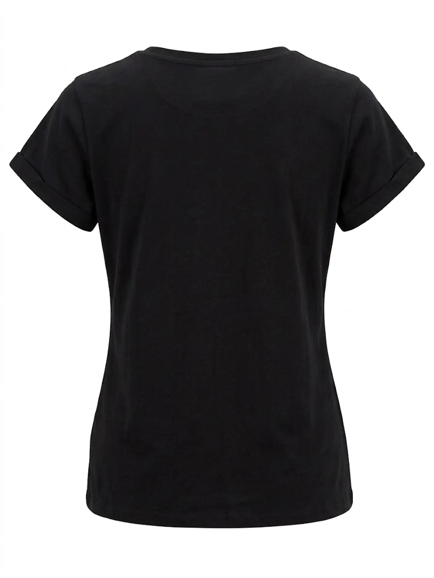 Polera Negra Manga Corta Mujer Caterpillar con Bolsillo - Talla M 2