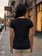 Polera Negra Manga Corta Mujer Caterpillar con Bolsillo - Talla M - Miniatura 4