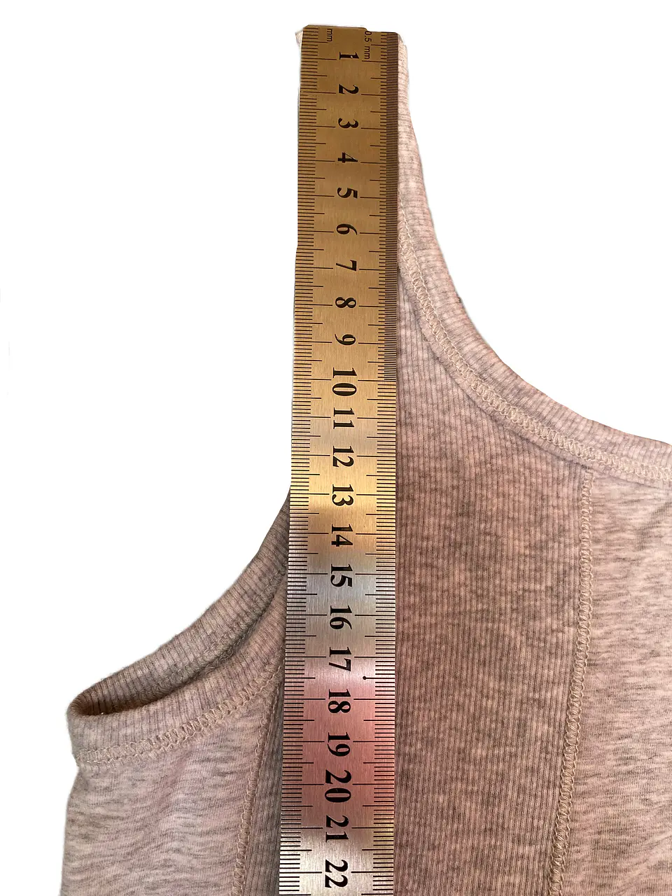 Polera sin Mangas Gris Jaspeado DKNY - Talla S 9