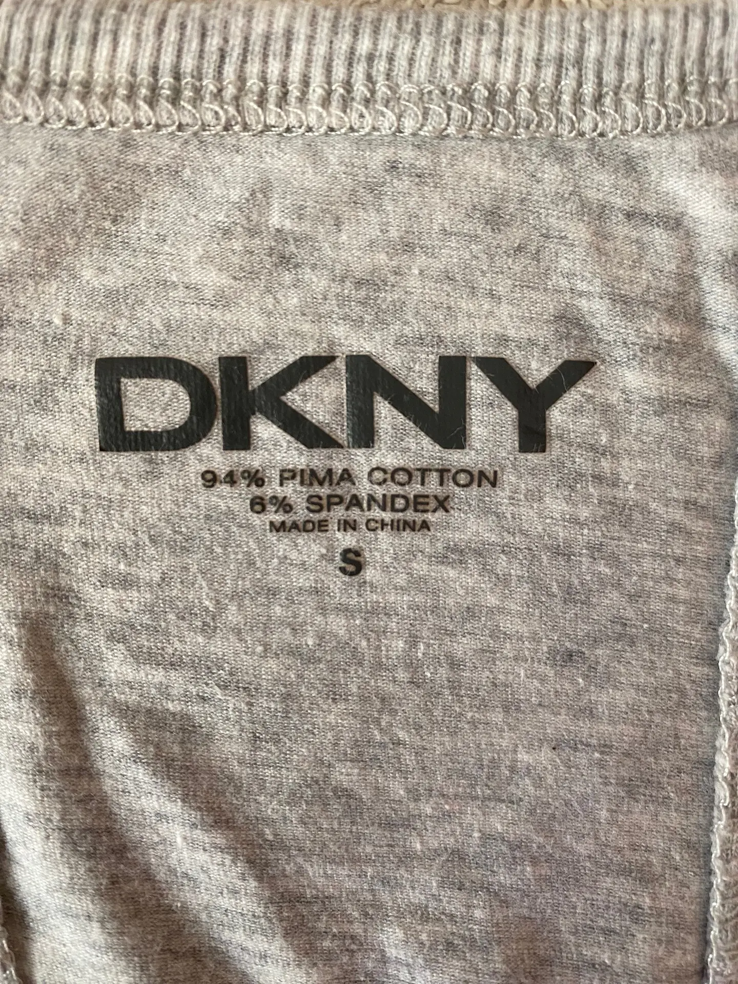 Polera sin Mangas Gris Jaspeado DKNY - Talla S 5