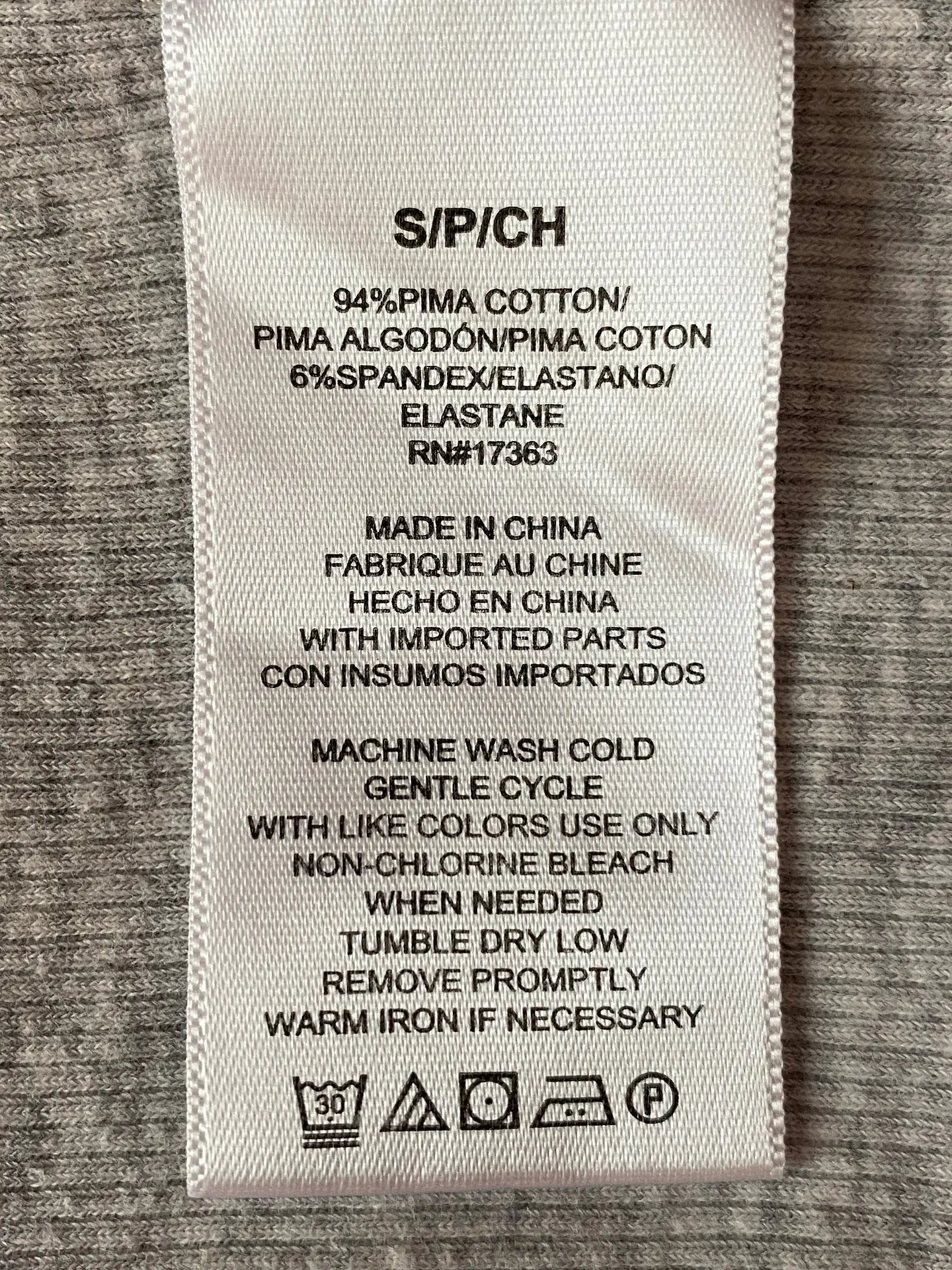 Polera sin Mangas Gris Jaspeado DKNY - Talla S 6