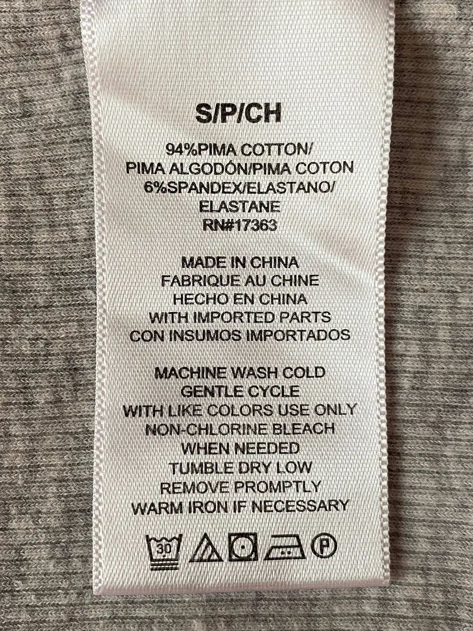 Polera sin Mangas Gris Jaspeado DKNY - Talla S 6