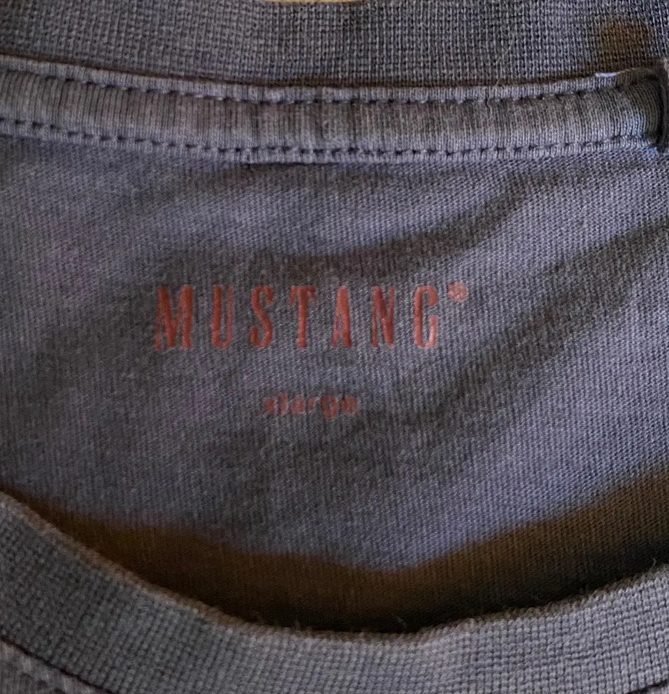 Polera Estampada Hombre Mustang Azul - Talla XL 7