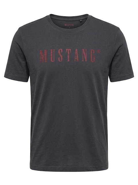 Polera Estampada Hombre Mustang Azul - Talla XL