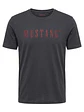 Polera Estampada Hombre Mustang Azul - Talla XL - Miniatura 1