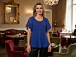 Blusa Elegante Azul Rey Adolfo Classic - Talla L - Miniatura 3