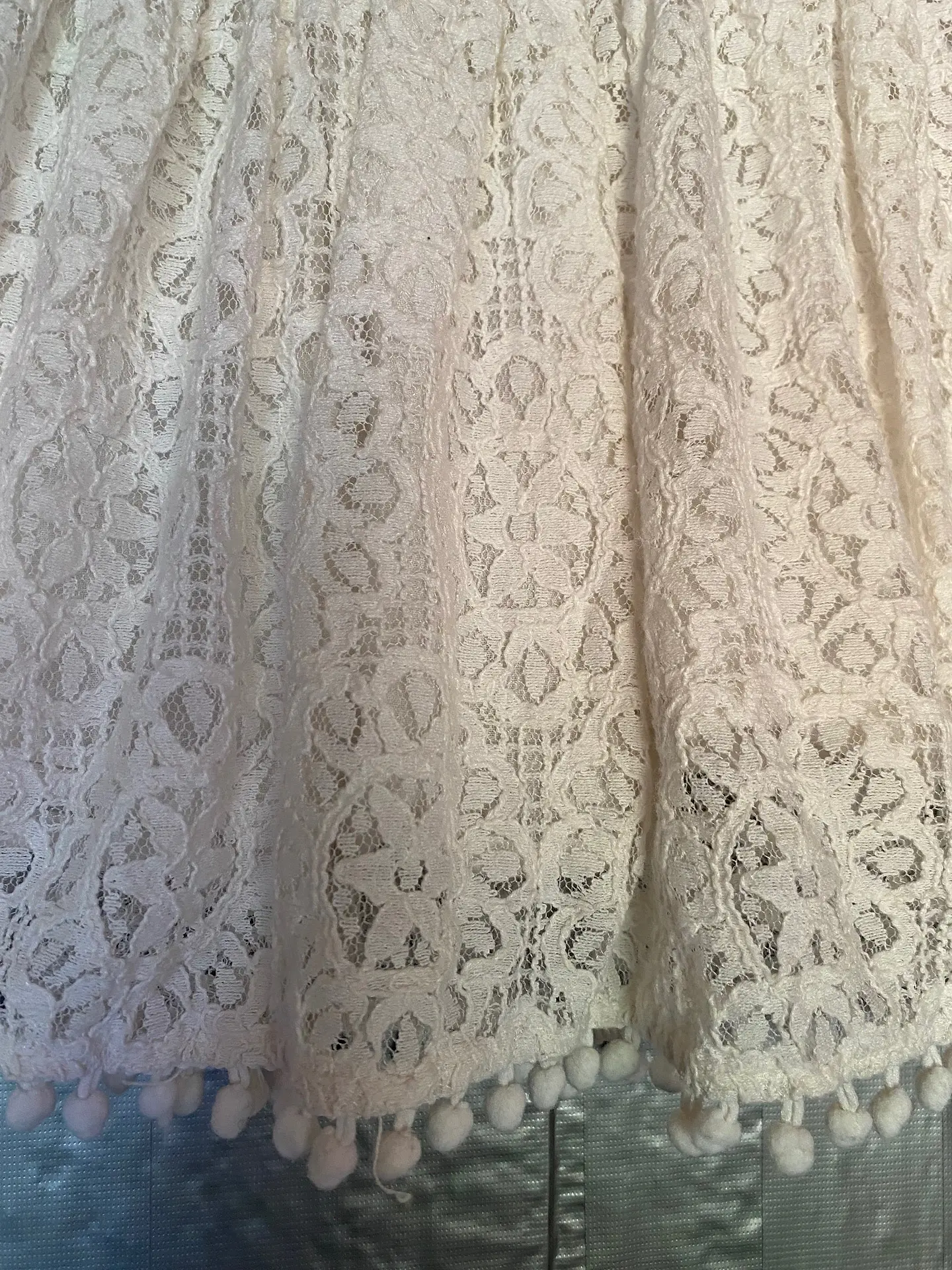 Vestido Blanco Broderie Bebe Pat Pat Ceremonias Talla 6 / 9 Meses 7