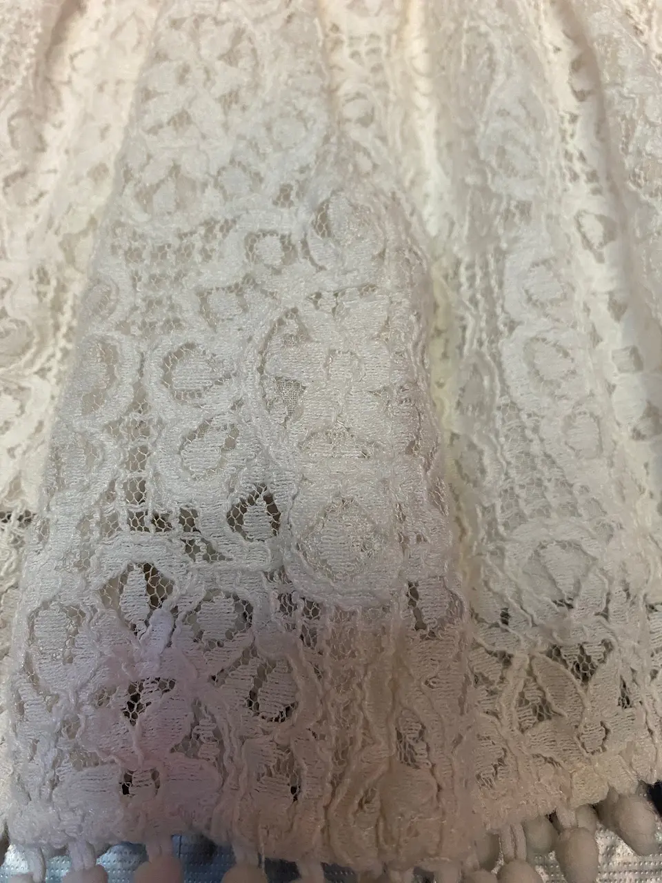 Vestido Blanco Broderie Bebe Pat Pat Ceremonias Talla 6 / 9 Meses 11
