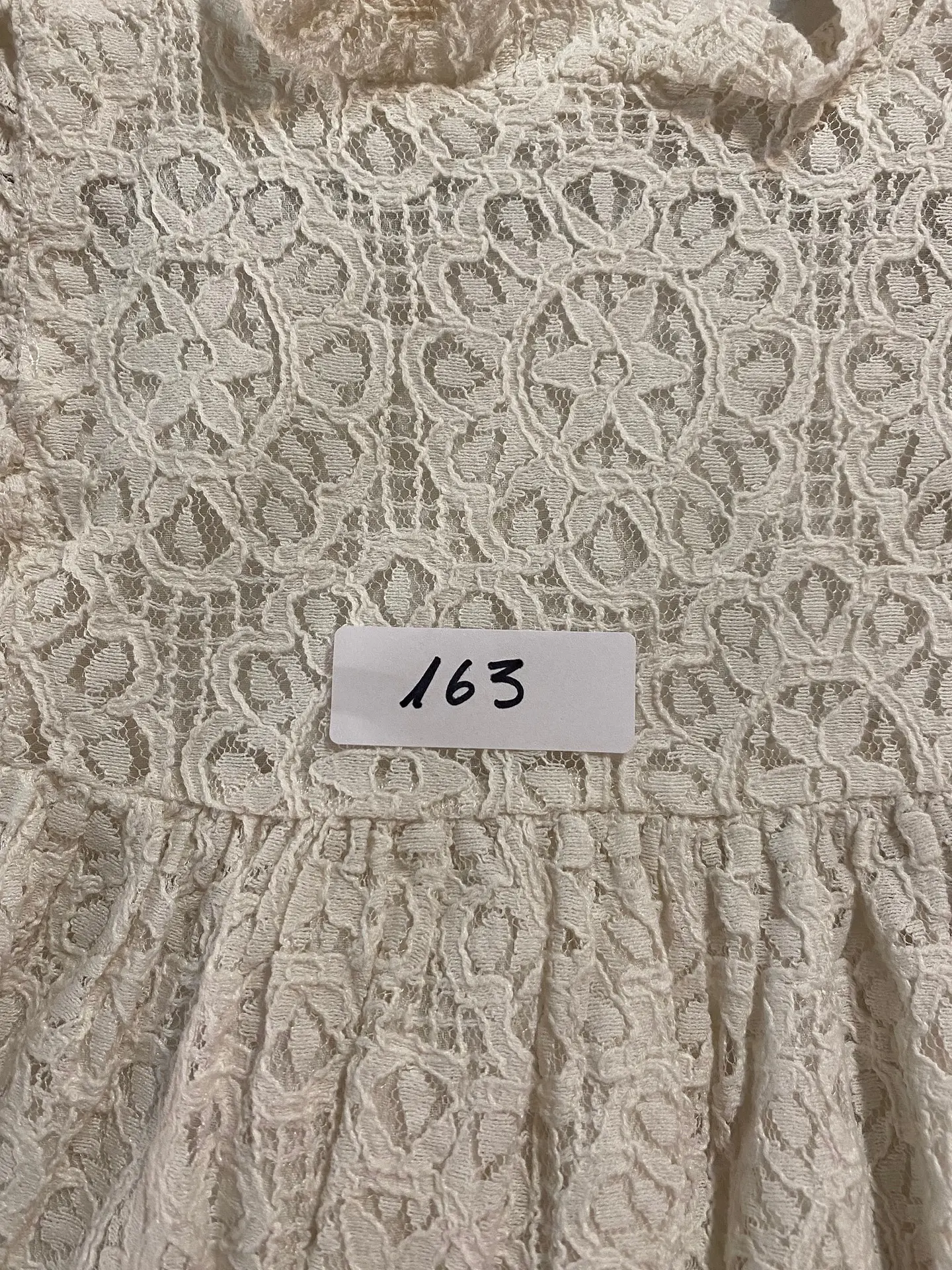 Vestido Blanco Broderie Bebe Pat Pat Ceremonias Talla 6 / 9 Meses 15