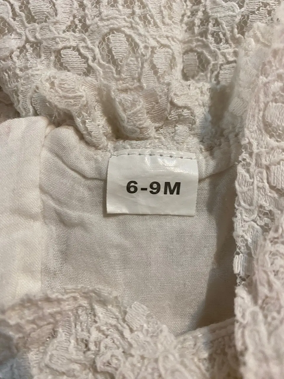 Vestido Blanco Broderie Bebe Pat Pat Ceremonias Talla 6 / 9 Meses 13