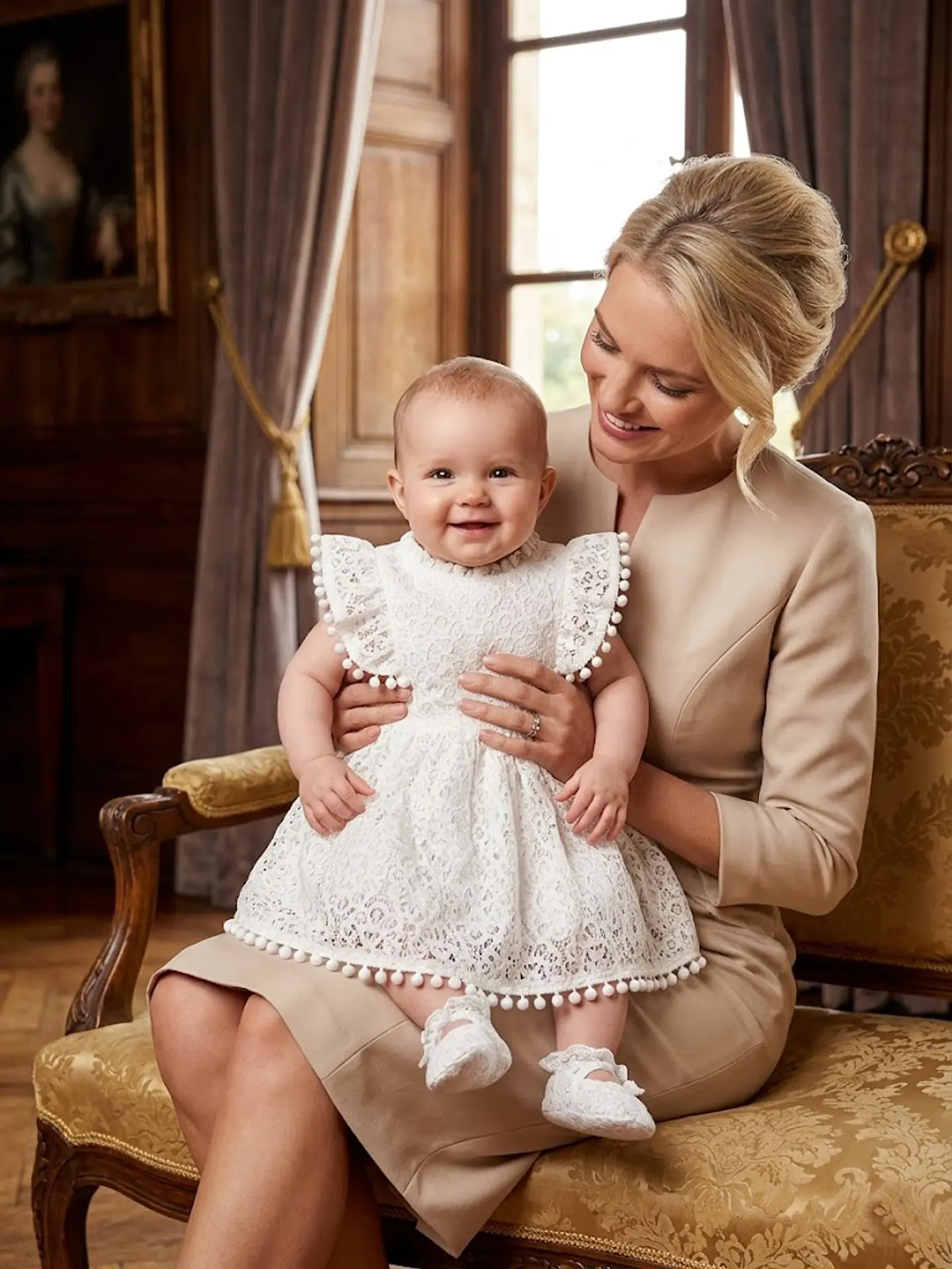 Vestido Blanco Broderie Bebe Pat Pat Ceremonias Talla 6 / 9 Meses 3