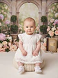 Vestido Blanco Broderie Bebe Pat Pat Ceremonias Talla 6 / 9 Meses - Miniatura 6