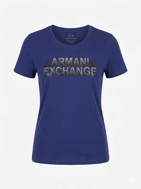 Polera Armani Exchange Azul Mujer - Talla XL