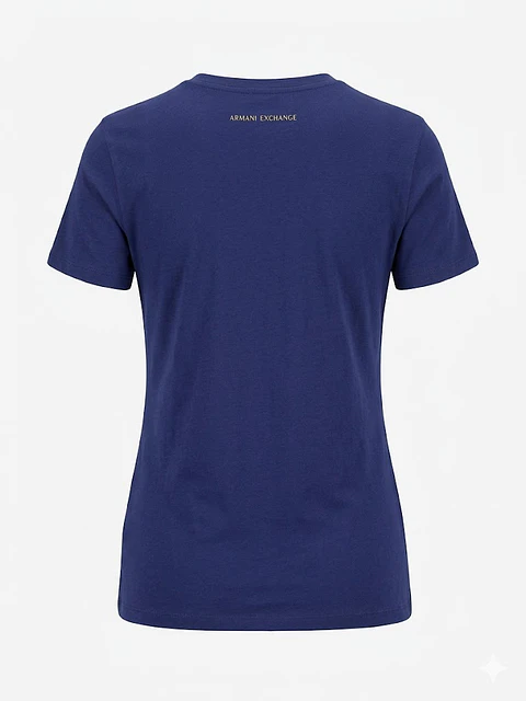 Polera Armani Exchange Azul Mujer - Talla XL