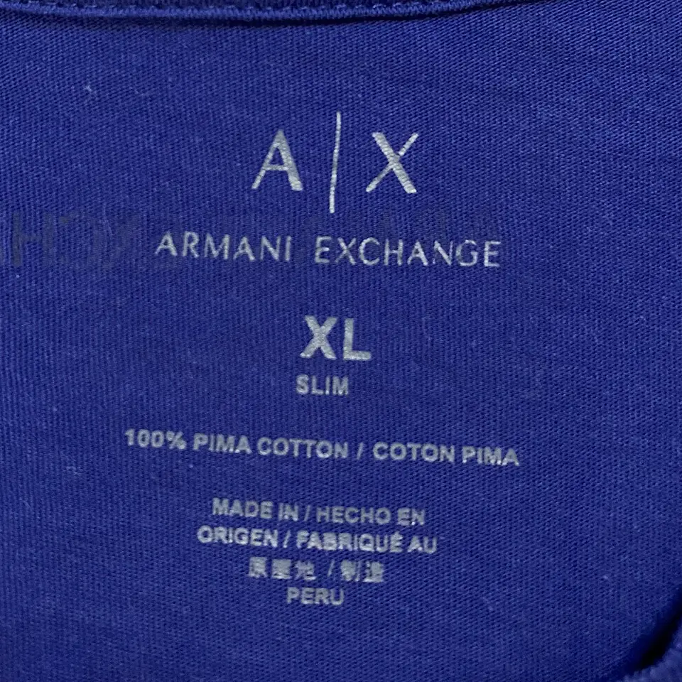 Polera Armani Exchange Azul Mujer - Talla XL 5
