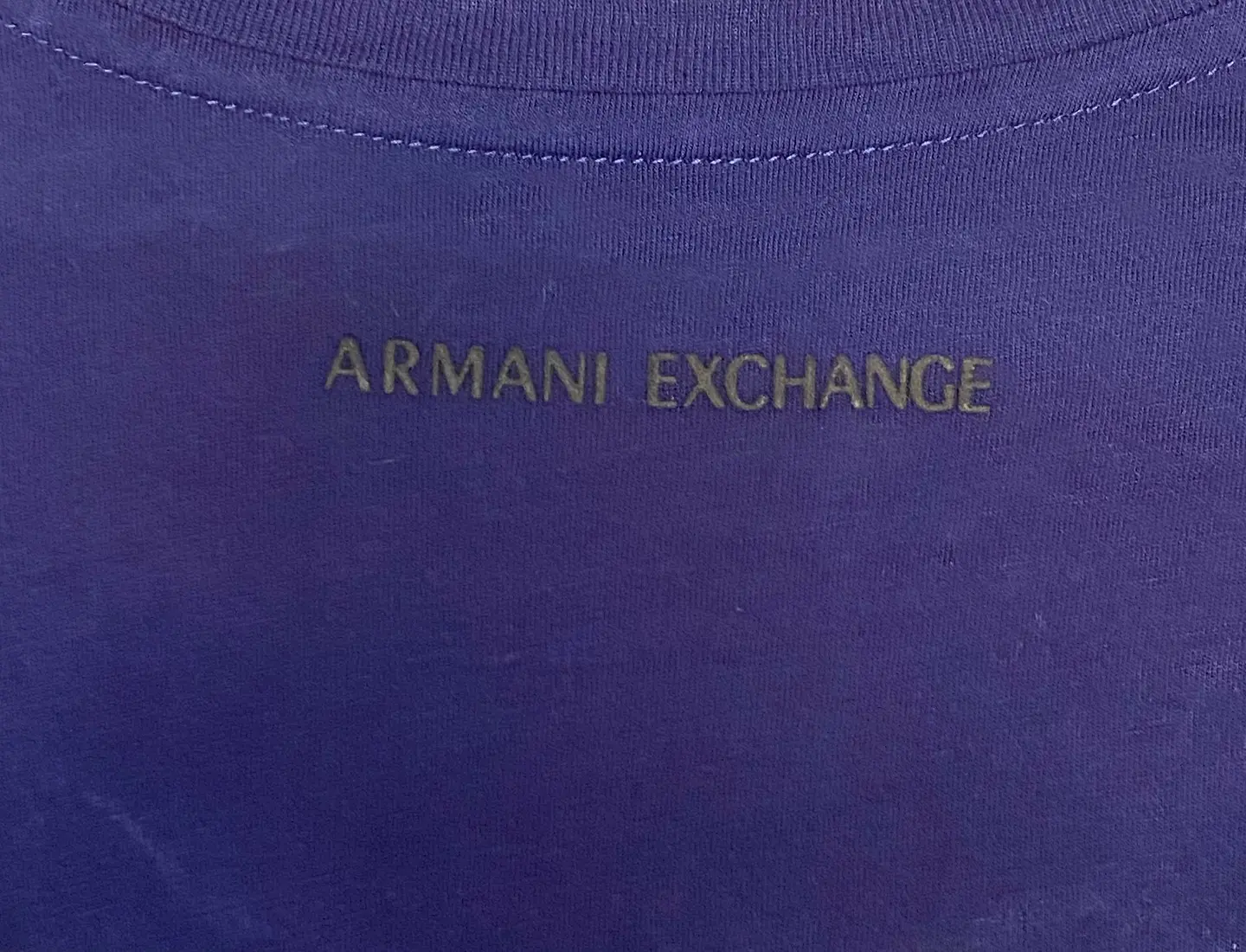 Polera Armani Exchange Azul Mujer - Talla XL 7