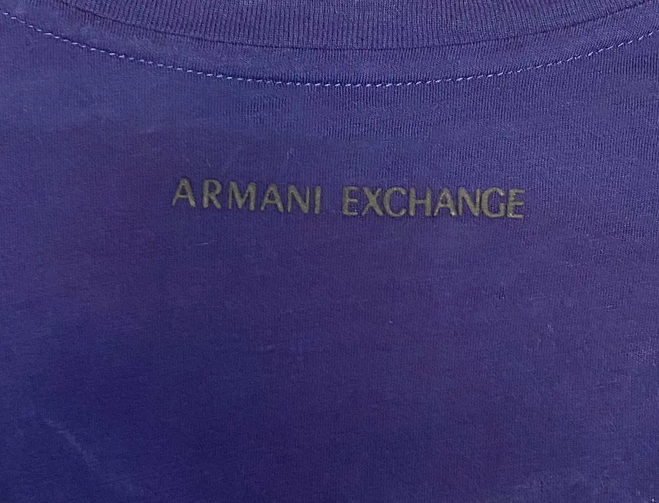 Polera Armani Exchange Azul Mujer - Talla XL 7