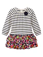 Vestido Infantil Rayado con Flores OshKosh - Talla 12 Meses - Miniatura 1