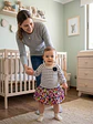 Vestido Infantil Rayado con Flores OshKosh - Talla 12 Meses - Miniatura 3
