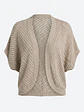 Cardigan Tapado Tipo Torera Tejido Beige Talla M - Miniatura 1