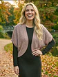 Cardigan Tapado Tipo Torera Tejido Beige Talla M - Miniatura 4