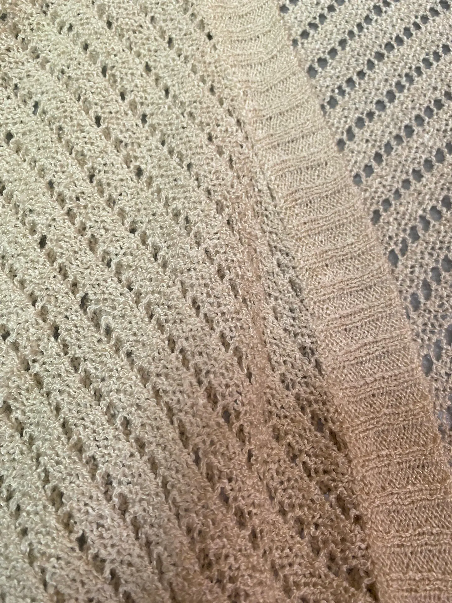 Cardigan Tapado Tipo Torera Tejido Beige Talla M 7