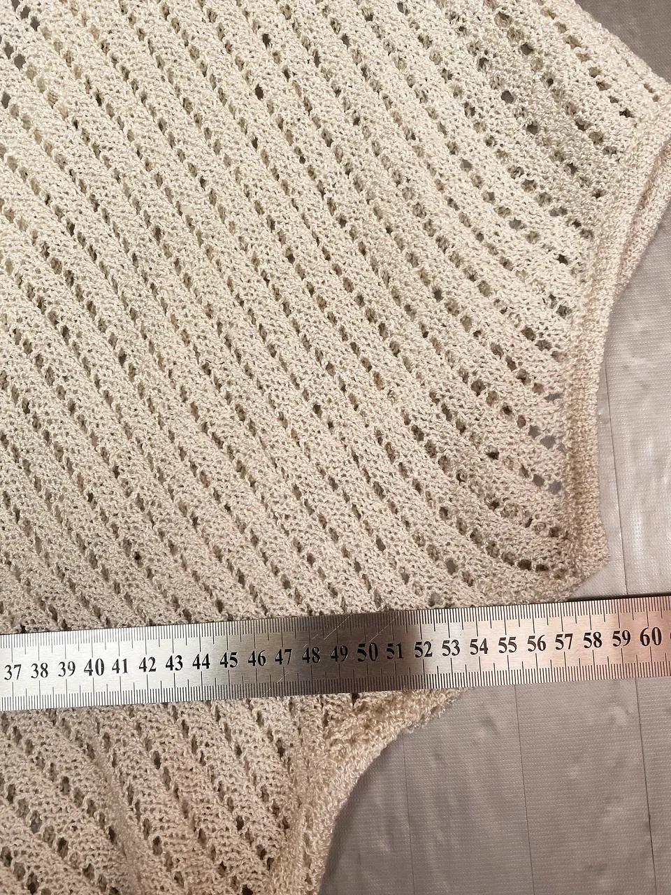 Cardigan Tapado Tipo Torera Tejido Beige Talla M 9