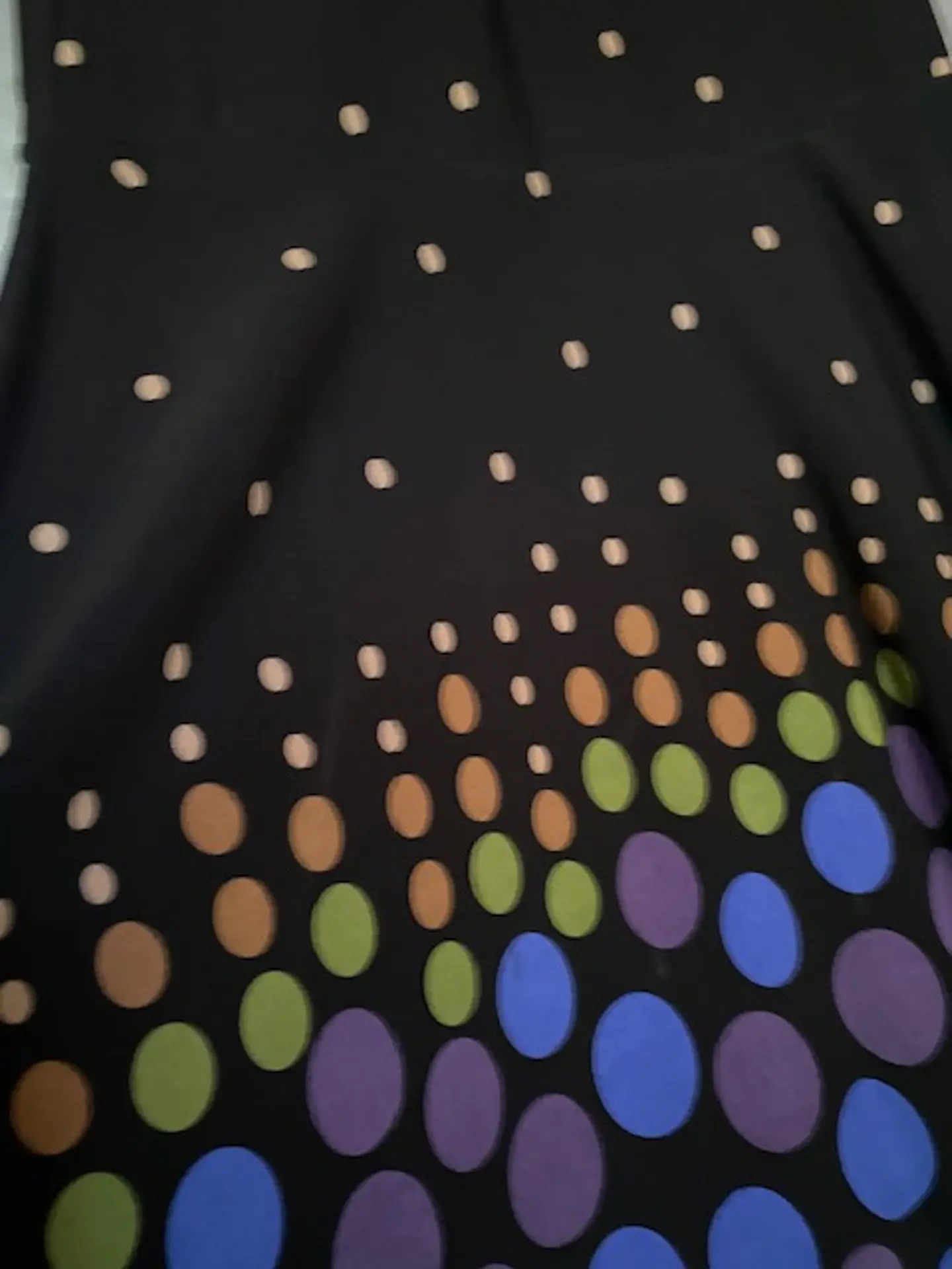 Vestido Maritza Gomez Negro Estampado Lunares Manga 3/4 - Talla S 7