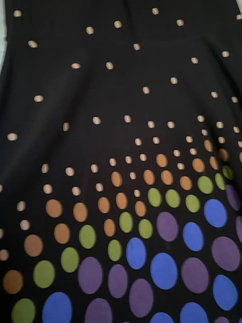Vestido Maritza Gomez Negro Estampado Lunares Manga 3/4 - Talla S 7