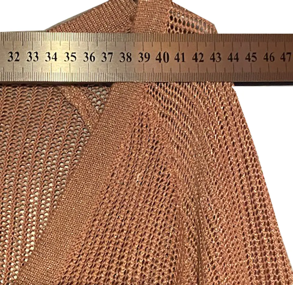 Cardigan Chaleco Marittimo Tejido Brillante Talla S 11