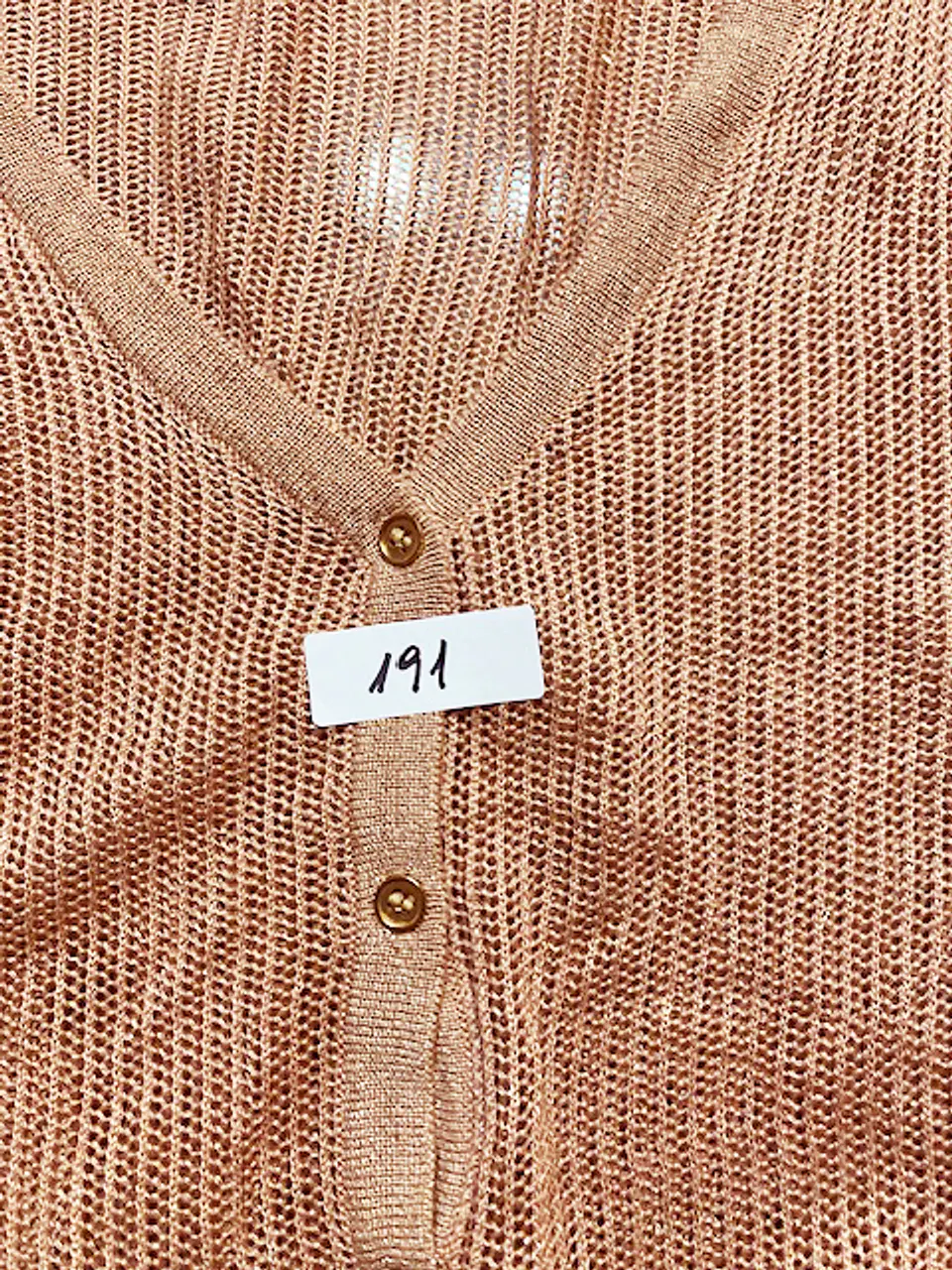 Cardigan Chaleco Marittimo Tejido Brillante Talla S 13