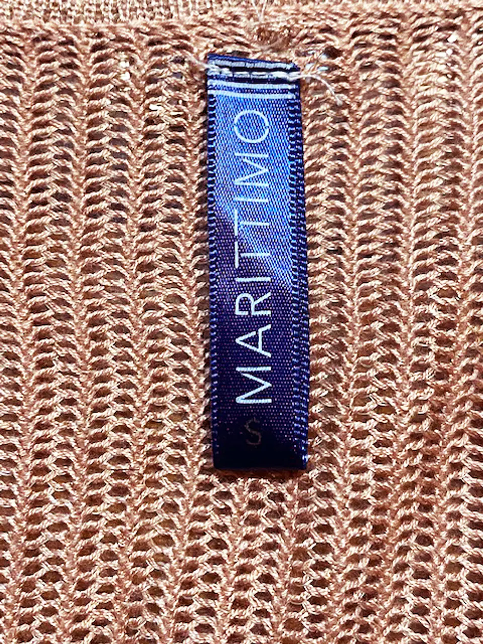 Cardigan Chaleco Marittimo Tejido Brillante Talla S 6