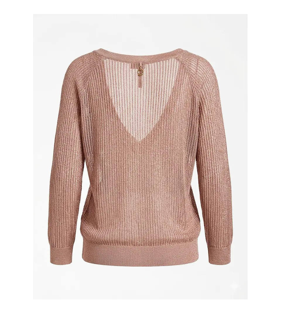 Cardigan Chaleco Marittimo Tejido Brillante Talla S 2