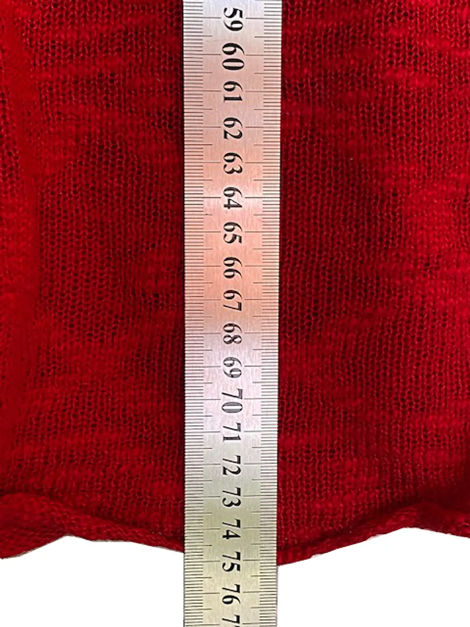 Skunkfunk Suéter Rojo Talla S/M - Jersey Tejido de Mujer con Cuello en V 11
