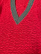 Skunkfunk Suéter Rojo Talla S/M - Jersey Tejido de Mujer con Cuello en V - Miniatura 7