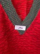 Skunkfunk Suéter Rojo Talla S/M - Jersey Tejido de Mujer con Cuello en V - Miniatura 12