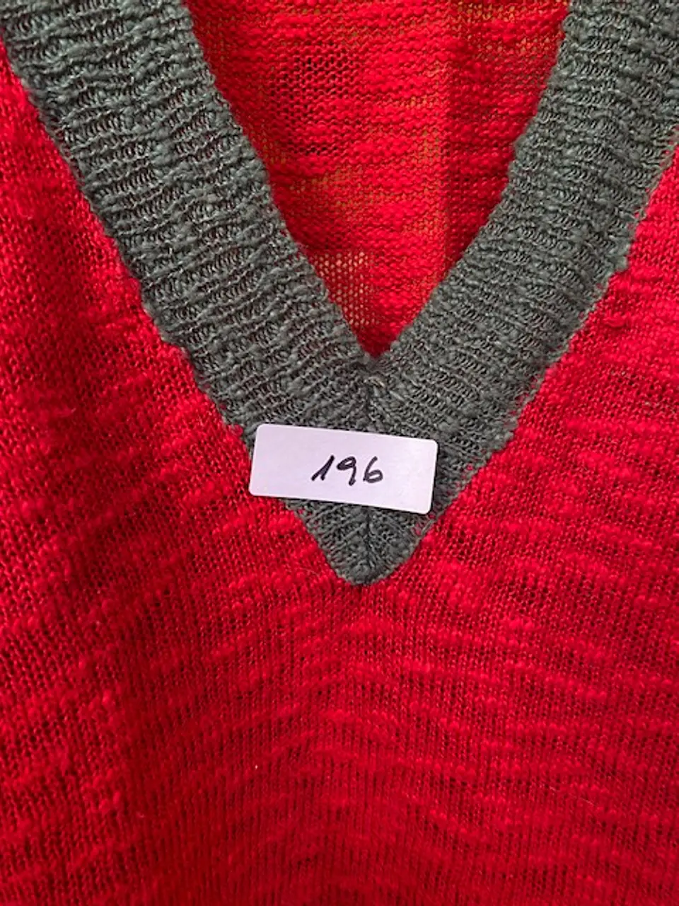 Skunkfunk Suéter Rojo Talla S/M - Jersey Tejido de Mujer con Cuello en V 12