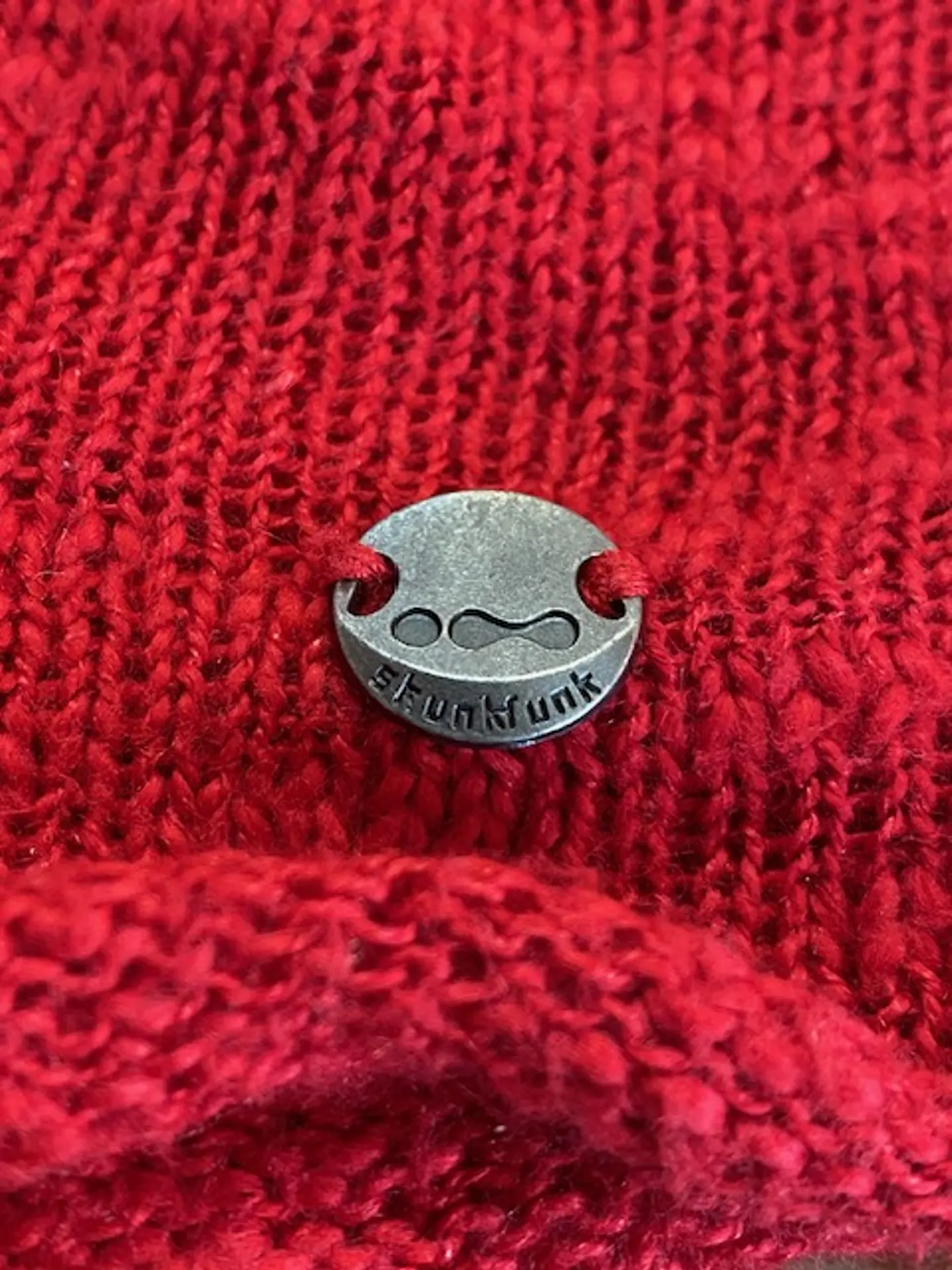 Skunkfunk Suéter Rojo Talla S/M - Jersey Tejido de Mujer con Cuello en V 8