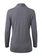 Banana Republic Blusa Gris Talla M - Top Cruzado de Mujer Manga 3/4 - Miniatura 2