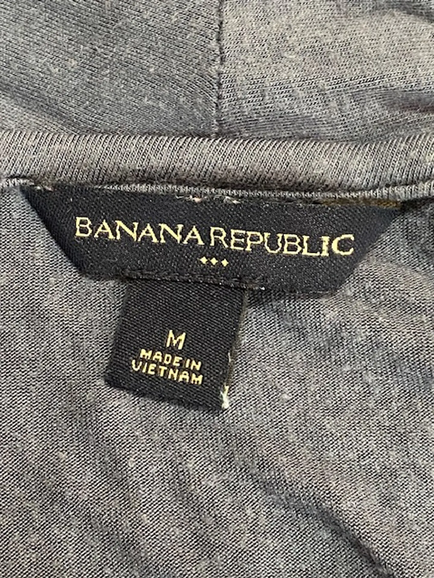 Banana Republic Blusa Gris Talla M - Top Cruzado de Mujer Manga 3/4 6