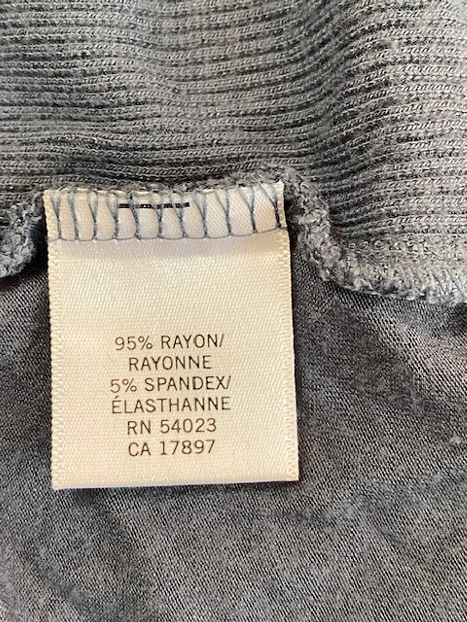 Banana Republic Blusa Gris Talla M - Top Cruzado de Mujer Manga 3/4 7