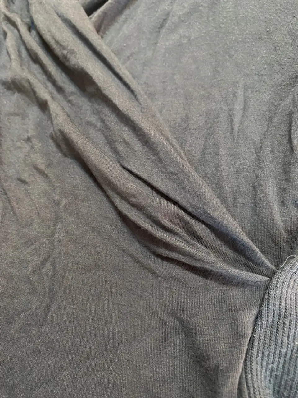 Banana Republic Blusa Gris Talla M - Top Cruzado de Mujer Manga 3/4 8