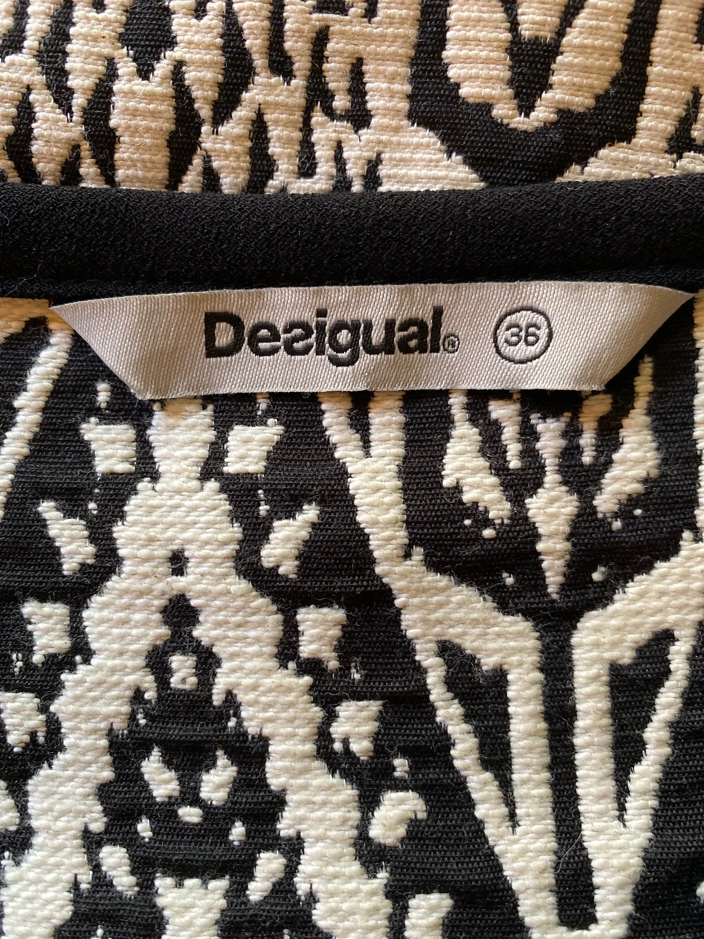 Desigual Vestido Talla 36 - Vestido Corto Diseño Patchwork Mujer  5