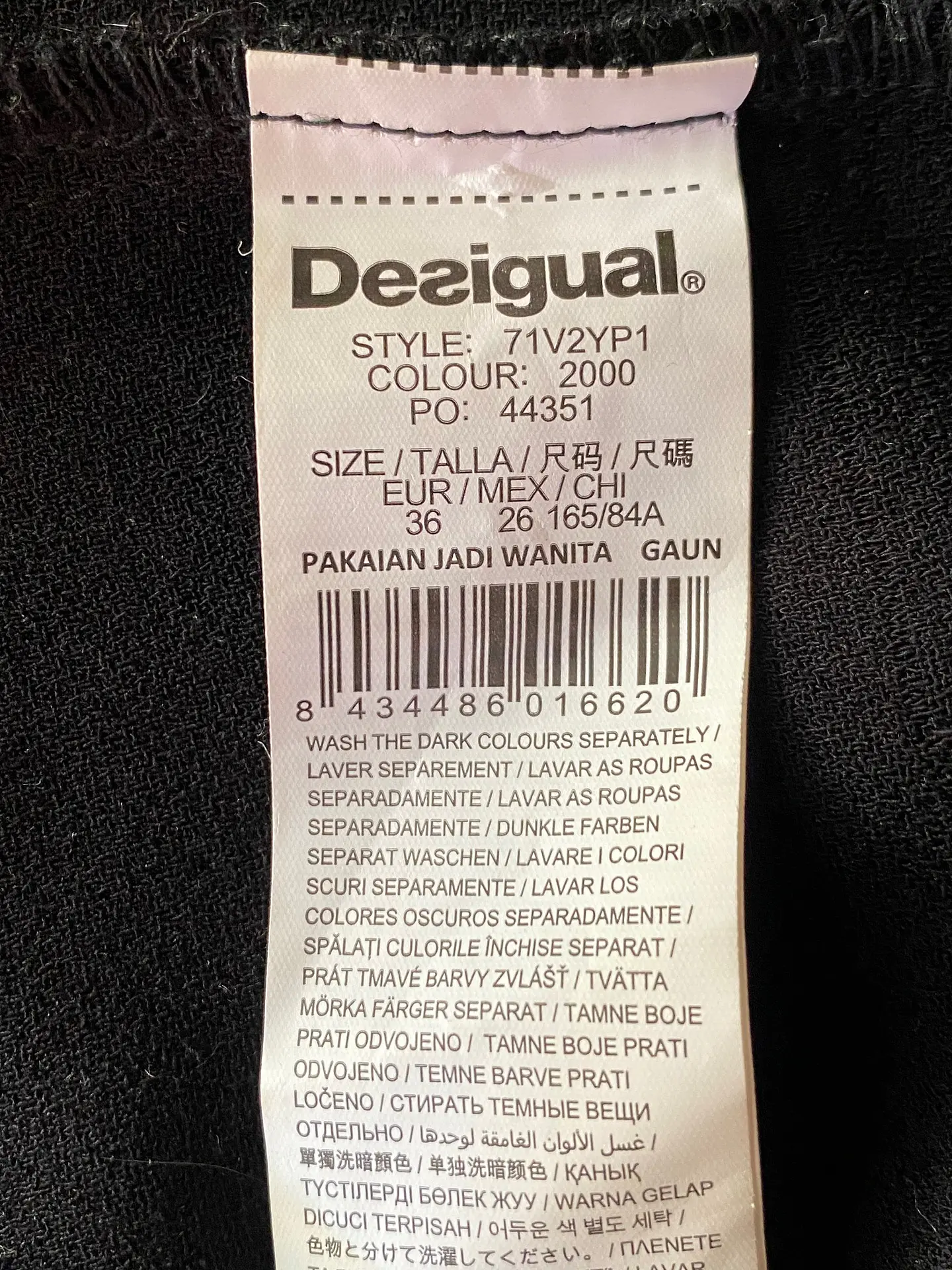 Desigual Vestido Talla 36 - Vestido Corto Diseño Patchwork Mujer  8