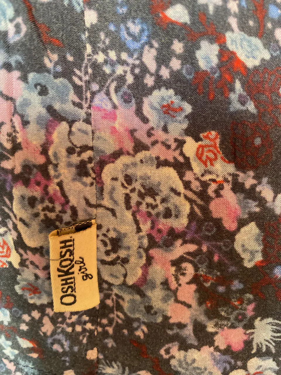 OshKosh Vestido Estampado de Niña Talla 4 8